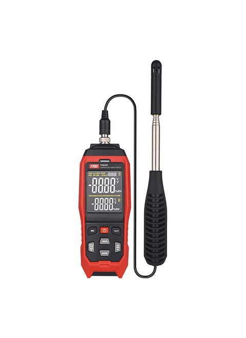TA622C High Accuracy Digital Handheld Temperature Humidity Meter Digital Dew Point Thermometer Wet Bulb Temperature Ambient Temperature Hygrometer with Min/Max/Avg LCD Backlight Automatic Shutdown