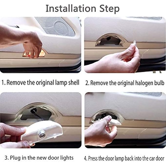 Vierex Fit Mitsubishi Pajero Led Welcome Light Door Logo Projection Lamp For Pajero Hd Intelligent Decoding Circuit Pajero Accessories Front Look Design - Image 5