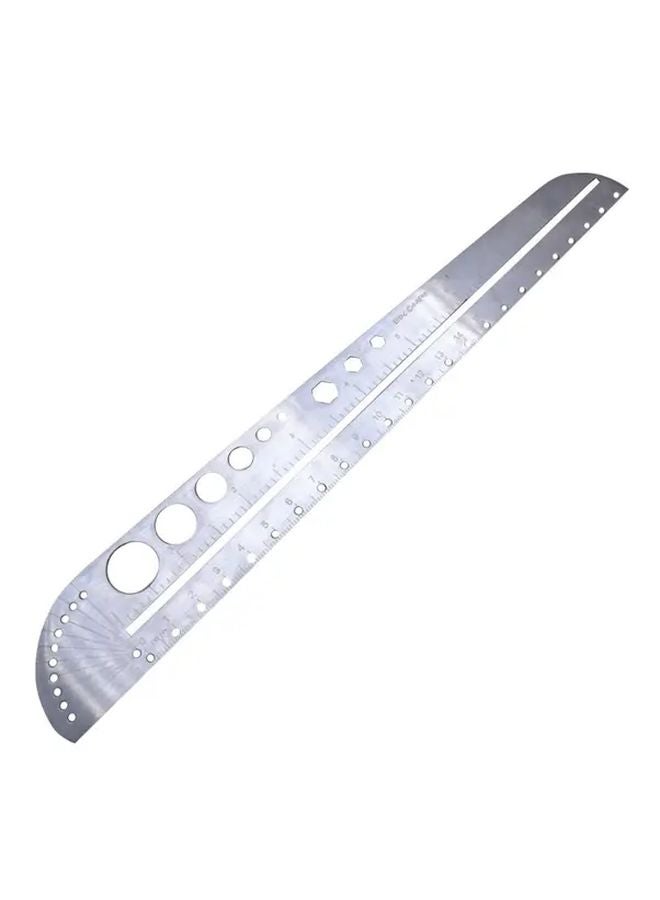 1pc Heavy Duty Stainless Steel Angle Protractor Ruler Precision Measuring Tool - Image 1
