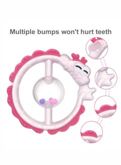 Baby Teething Sensory Toys Chew Toys for 0-6 6-12 Months Babies, Relieve discomfort during teething, Rattle & Teether Multi-Use Toy for Newborn Infant Learning Developmental BPA Free Food Grade Silicone Toys Gifts,Pink - pzsku/Z74C27170EB4A18DDAADEZ/45/_/1714462720/46f064f0-9541-4646-a116-75af9b7cc9d3