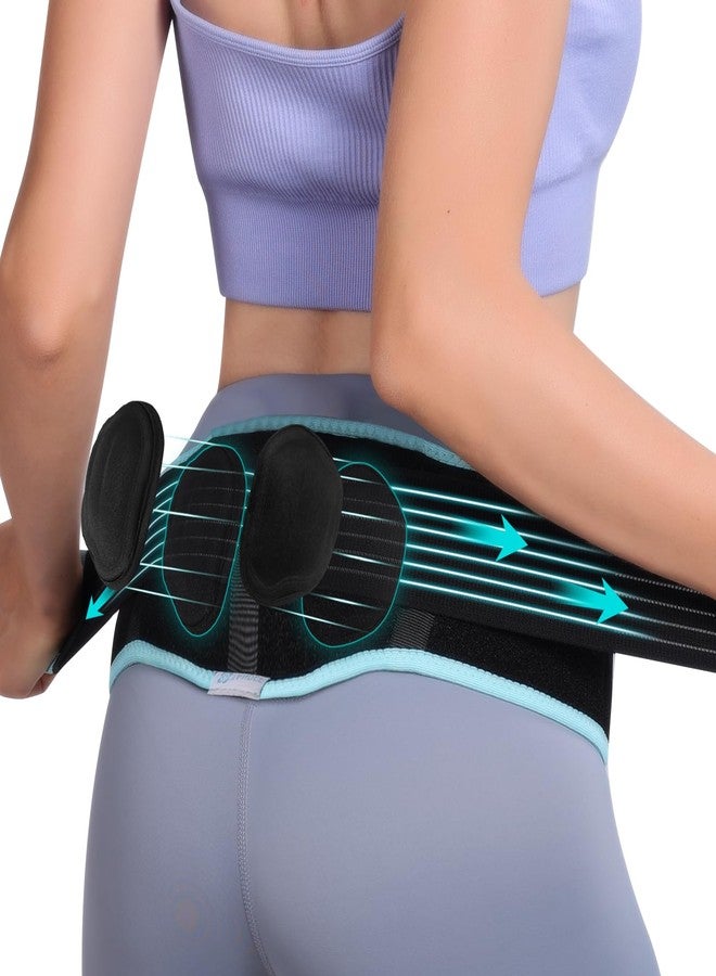 TANDCF Sacroiliac Hip Belt With Double 3D Pad for Women and Men，With Anti Slip Strips Adjustable Pelvic Support Belt for Sciatica, Pelvis, Lumbar & Nerve Pain Si Joint Dysfunction Trochanter brace(Regular) - Image 1