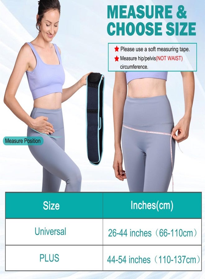 TANDCF Sacroiliac Hip Belt With Double 3D Pad for Women and Men，With Anti Slip Strips Adjustable Pelvic Support Belt for Sciatica, Pelvis, Lumbar & Nerve Pain Si Joint Dysfunction Trochanter brace(Regular) - Image 3