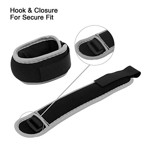 Vaupan Ankle/Wrist Weights, Small Leg Arm Hand Cuff Weights for Women Kids, Exercise Equipment with Adjustable Straps for Fitness Gym Dancing Walking Jogging Gymnastics Aerobics - Image 3