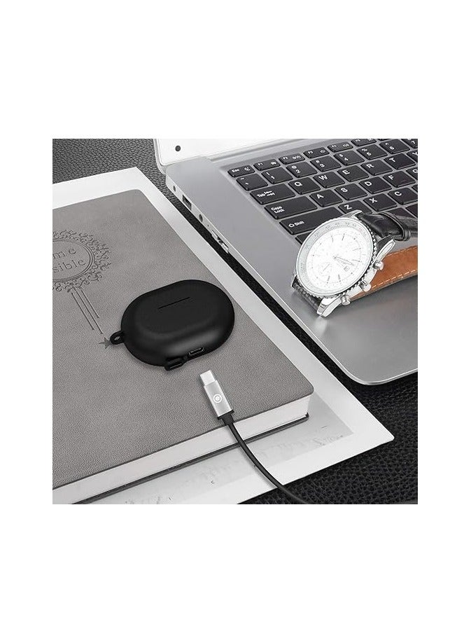 Protective Case for Huawei Freebuds Pro Silicone Cover Shockproof Earphone Case Soft Thin Anti Slip Earbud Black - Image 3