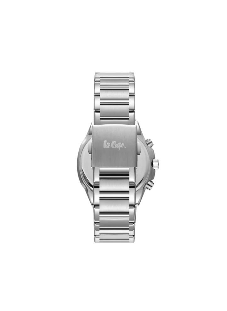 Lee Cooper LEE COOPER LC07991.370 Men's Multi Function Display Watch & Metal Strap Silver