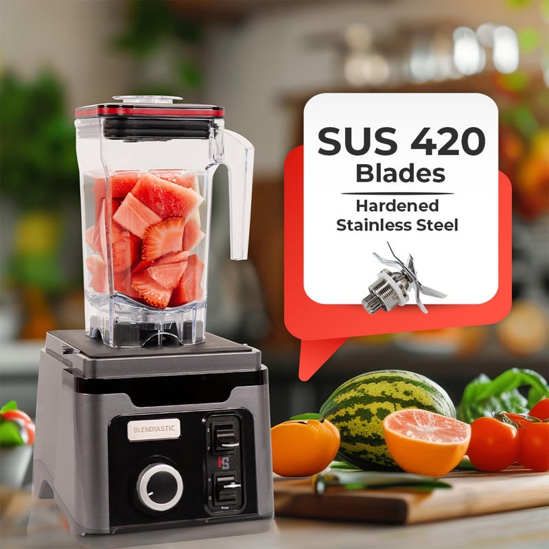 HS WORLD OF HORECA ESSENTIALS HS Blendtastic Heavy Duty Commercial Blender 1680W 16L 1 Year Warranty 100 Copper Motor FoodGrade PC Jars For Restaurants Shops - Image 4