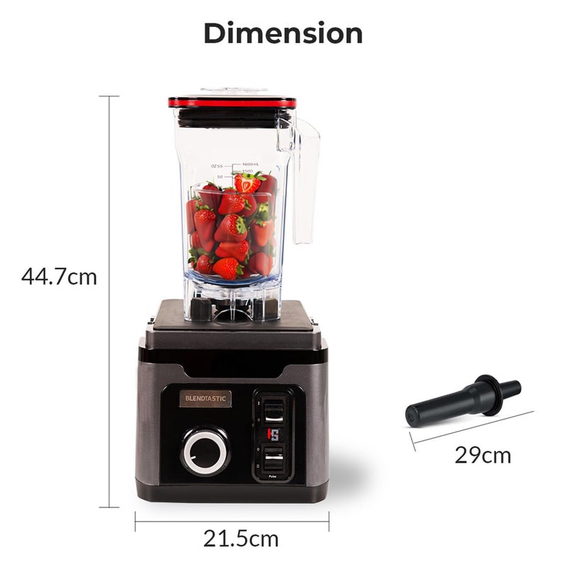 HS WORLD OF HORECA ESSENTIALS HS Blendtastic Heavy Duty Commercial Blender 1680W 16L 1 Year Warranty 100 Copper Motor FoodGrade PC Jars For Restaurants Shops - Image 5