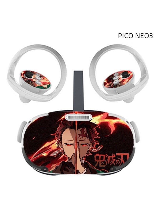 Applicable To PICO NEO 3 Game Machine Protective Film All-in-one Anti-scratch Color Film VR Glasses Cartoon Wear-resistant Stickers-Color:015 - Image 1