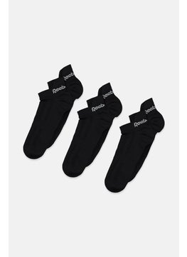 Reebok Women 3 Pairs Low Cut Socks, Black 
