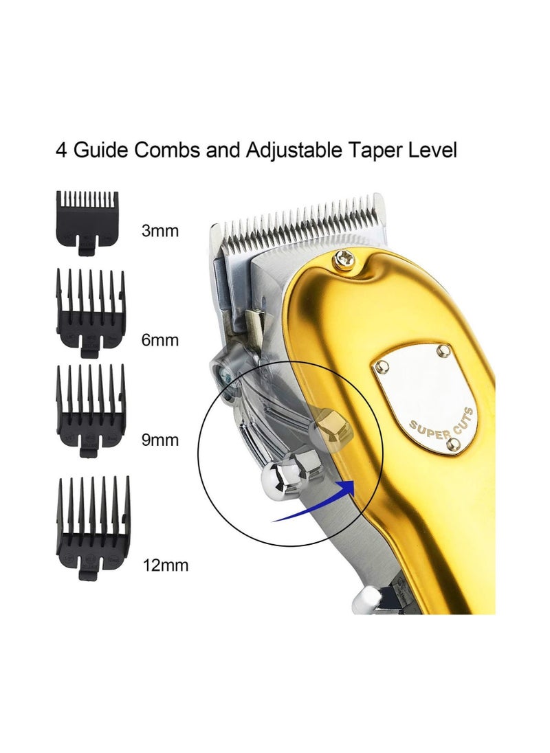 Generic Men's Wireless Professional Hair Clippers for Hair Cutting Hair Beard Trimmer with 1500 mAh Battery LCD Display 4 Guide Combs for Barbers  - Image 3