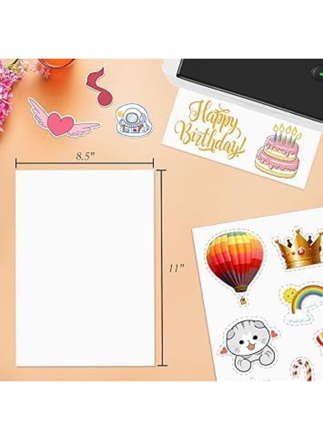 كرافت ماجيك عبوة 20 ورقة ملصقات A4 كاملة | ورق ملصقات لاصق ذاتيًا للطابعات النافثة للحبر والليزر | لاستخدام العنوان والشحن والحرف اليدوية والمكتب - Image 3