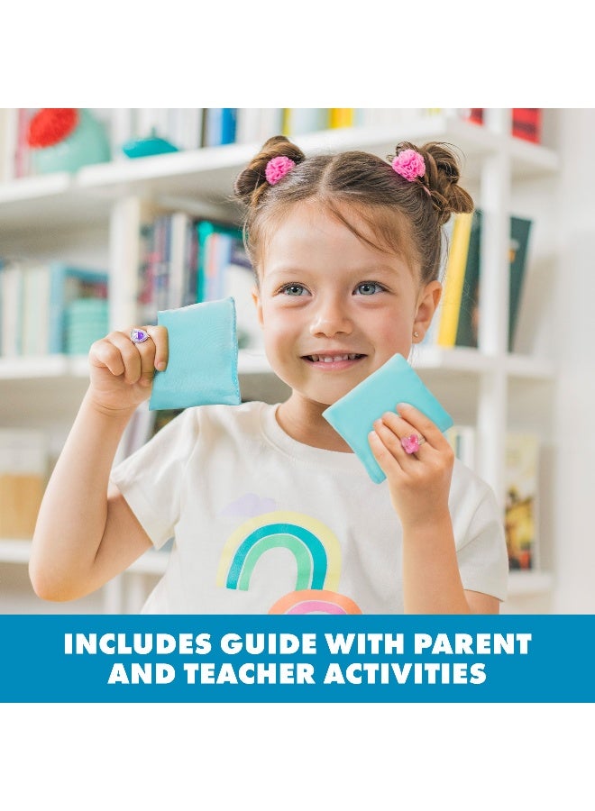 ليرننج ريسورسز موارد التعلم - مربعات نسيجية قابلة للتدريس، مجموعة ألعاب حسية للأطفال الصغار، 20 مربعًا لمسيًا لبناء التواصل والمفردات والوعي اللمسي - Image 5