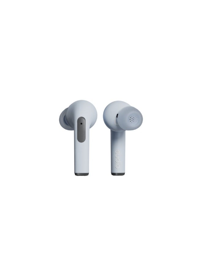 Sudio - Sudio N2 Pro True Wireless Bluetooth in-Ear Earbuds with ANC - Multipoint Connection, IPX4 Water Resistant, USB-C Charging, Microphone, 30h Play Time with Charging Case (Steel Blue) - Image 1