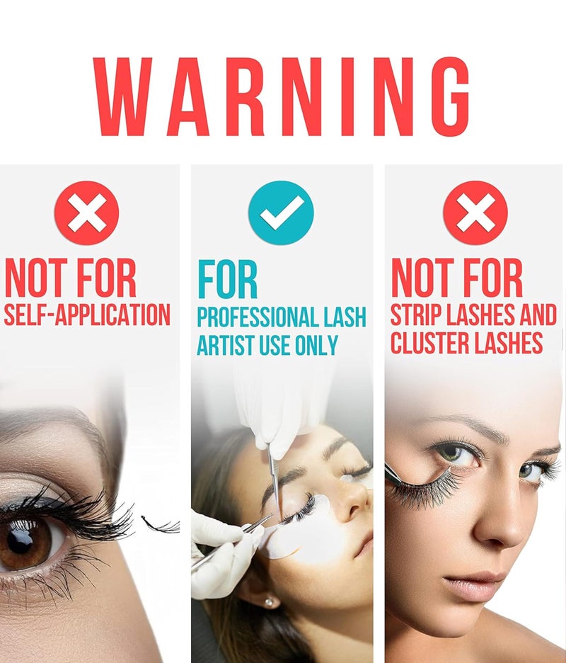 Stacy Lash غراء تمديد الرموش المتقدم STACY LASH الإضافي القوي (0.34 أونصة سائلة / 10 مل) / جفاف في 1 ثانية / احتفاظ لمدة 6 أسابيع / لاصق أسود / مستلزمات احترافية - Image 2