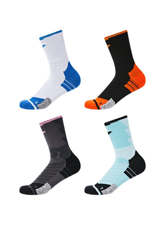 Joma Basketball Socks For Men And Women, Professional Breathable Sweat-Absorbing Terry Socks For Running, Badminton, Casual Sports, Gray, One Size Fits All - Image 3