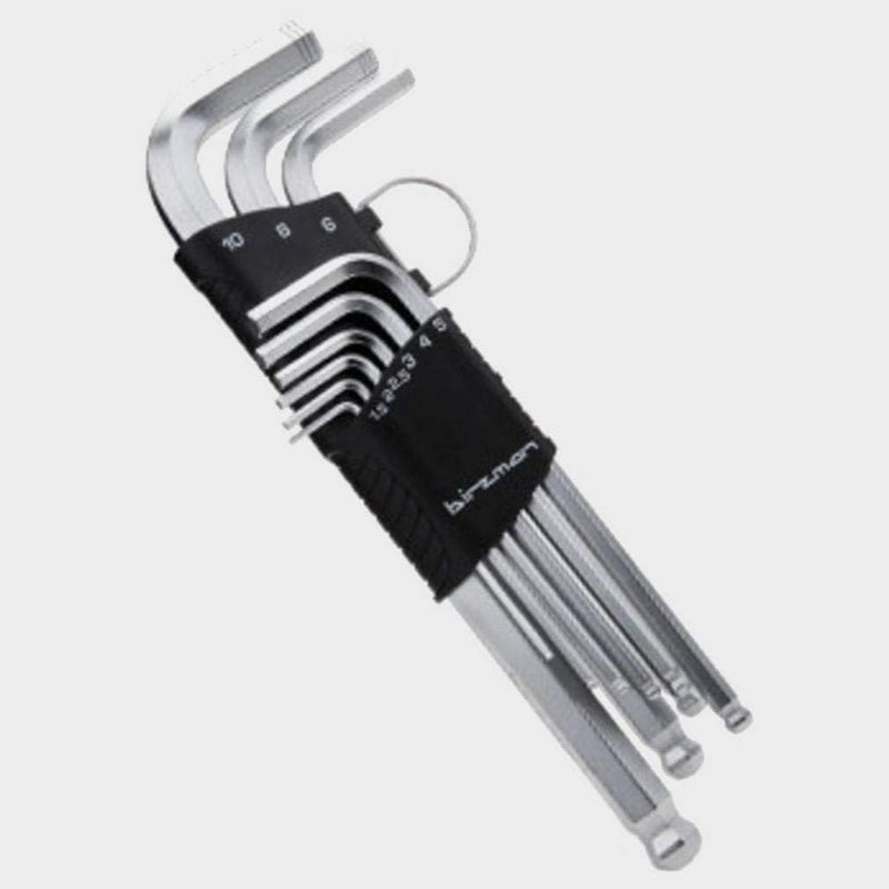 Birzman Hex Key Set 9 Pcs Long Arm Ball Point - Black - Image 2