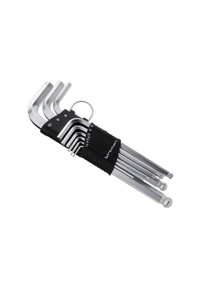 Birzman Hex Key Set 9 Pcs Long Arm Ball Point - Black - Image 3
