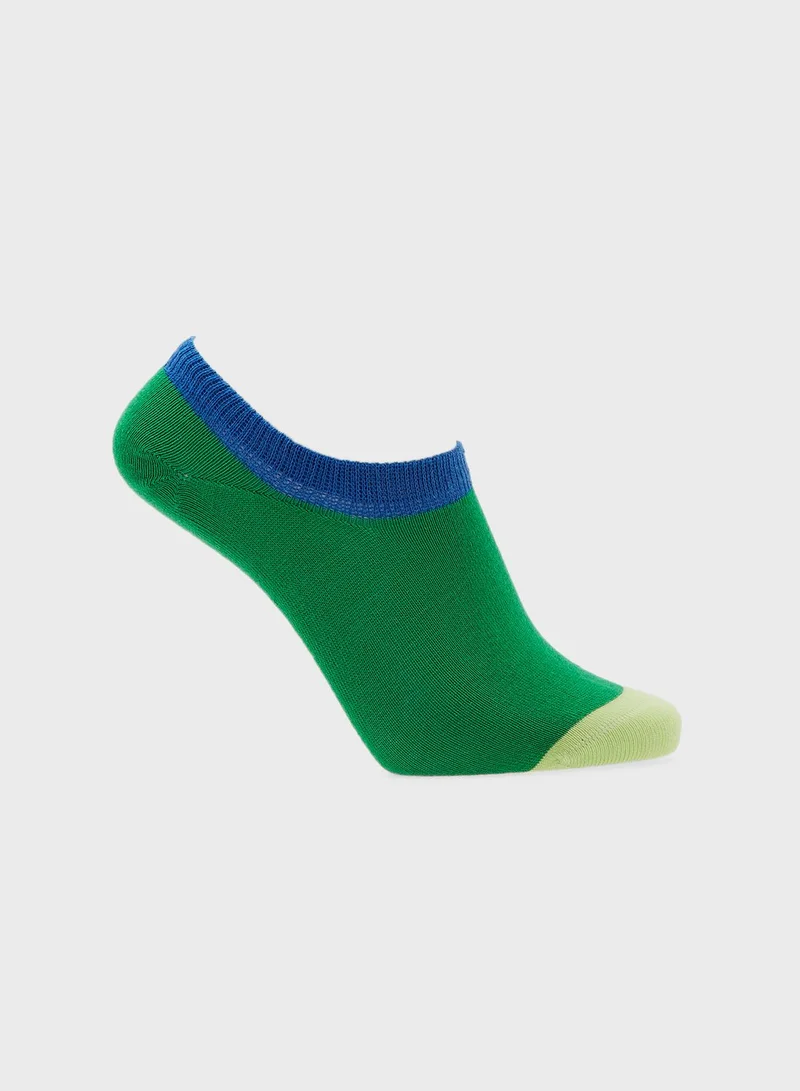 Happy Socks 3 Pack Palm No Show Socks