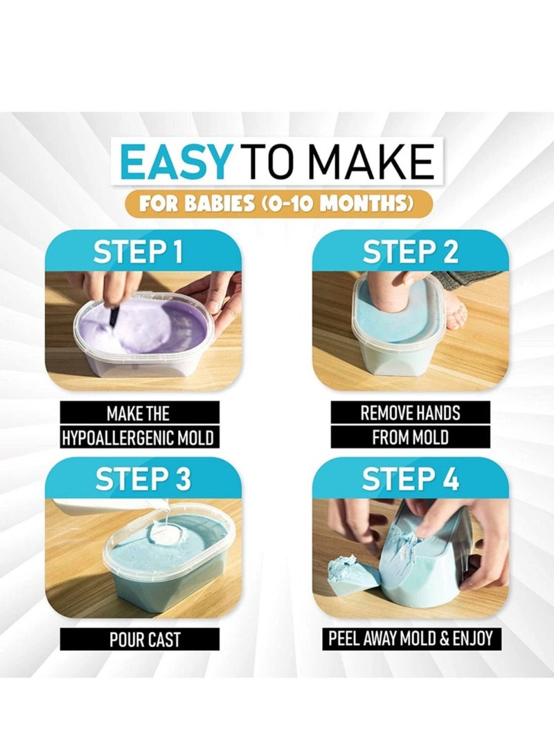 STRATEG Hand And Feet Casting Kit Keepsake Hands Mold Kit with Powder Mixing Bucket Plaster Mold Alginate Molding Powder Unique Memories - Image 4