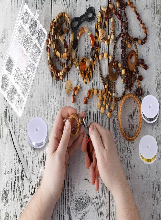 Dhruv Crafts مجموعة أدوات صنع المجوهرات من دروف كرافتس، ٢٥٤ قطعة مع كماشة، سلك خرز، ومستلزمات أخرى | لوازم صنع المجوهرات بنفسك للقلائد والأساور والأقراط | مجموعة أدوات إصلاح المجوهرات للمبتدئين والمحترفين - Image 2