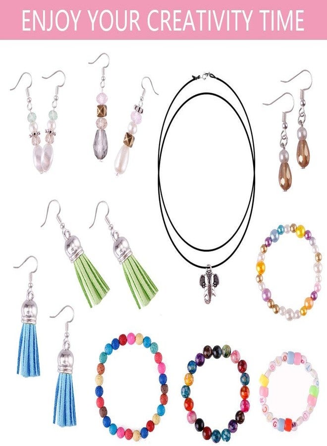 Dhruv Crafts مجموعة أدوات صنع المجوهرات من دروف كرافتس، ٢٥٤ قطعة مع كماشة، سلك خرز، ومستلزمات أخرى | لوازم صنع المجوهرات بنفسك للقلائد والأساور والأقراط | مجموعة أدوات إصلاح المجوهرات للمبتدئين والمحترفين - Image 3