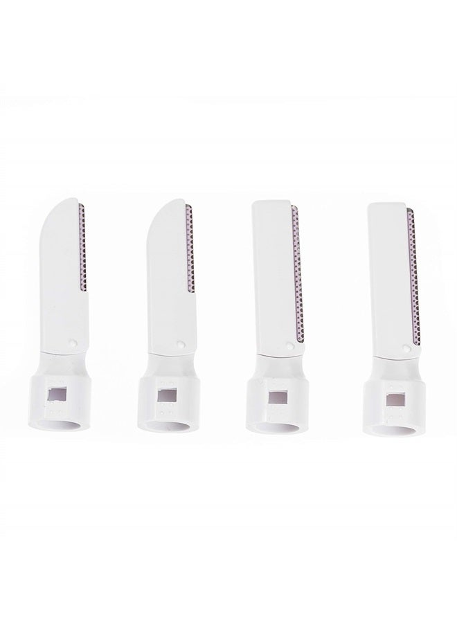 About Face Sonic Beauty-Wand Refill Blades for Exfoliating, 4 Pack â€“ Includes 2 Facial Blades & 2 Brow Blades 