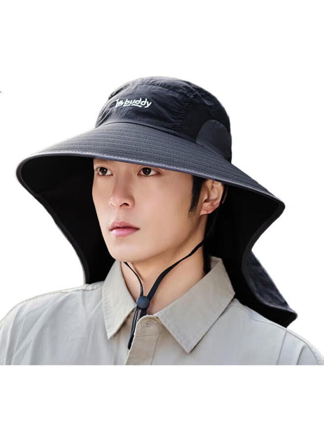 Grgn Sun Protection Hat For Men, Sun Visor, Fishing Hat, Hiking Hat, Sun Hat, Outdoor Uv Protection Wide Brim Hat For Men - Image 1
