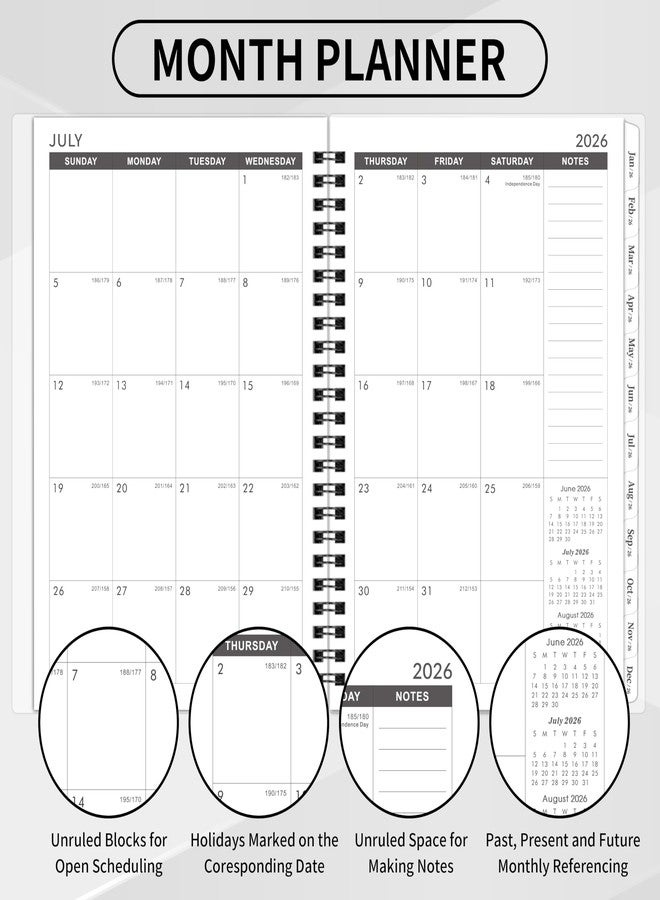 MaaIbok 2026-2031 Monthly Planner/Calendar - 5 Year Monthly Planner 2026-2031 with Tabs, Jul 2026 - Jun 2031, 6.4" x 8.5", 60 Monthly Planner, Two-Side Pocket, 9 Notes Pages, Suitable for Long-Term Planning - Image 3