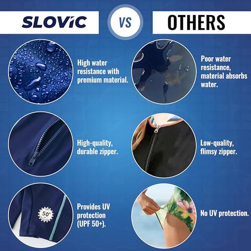 SLOVIC Swimming Costume for Kids [11-12 Years] | Kids Dress for Swimming Pool | Unisex Swimming's Costume for Boys & Girls | Boys Swimmings Costumes with Quick Dry & Chlorine Resistance Material - Image 4