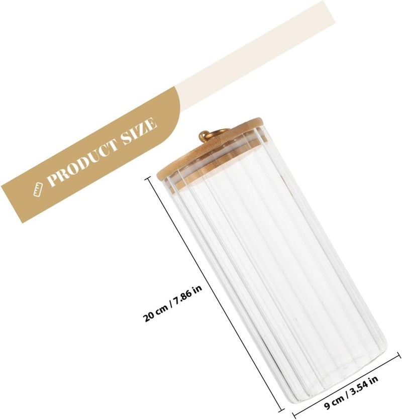 3pcs Glass Food Storage Jars Set with Sealed Lids, Airtight Kitchen Canisters for Dry Fruit, Cereal, and Candy Storage, Medium to Large Sizes (10cm, 15cm, 20cm) - Image 2