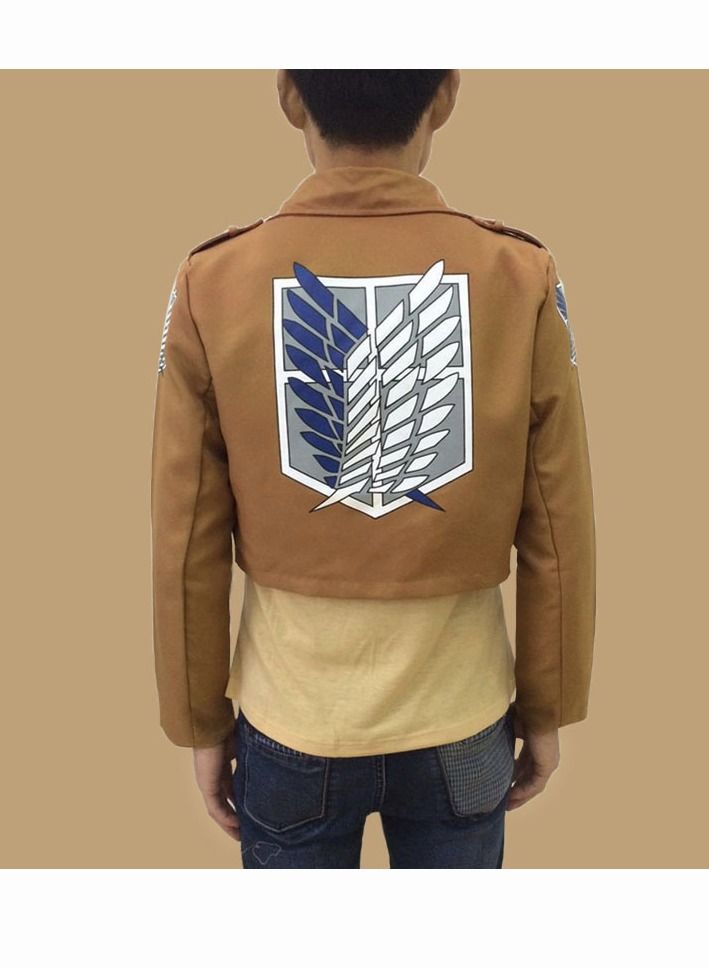 Attack On Titan Eren Jaeger Costume Jacket Outfits Survey Corps Cosplay Costume Wings of Freedom Cardigan