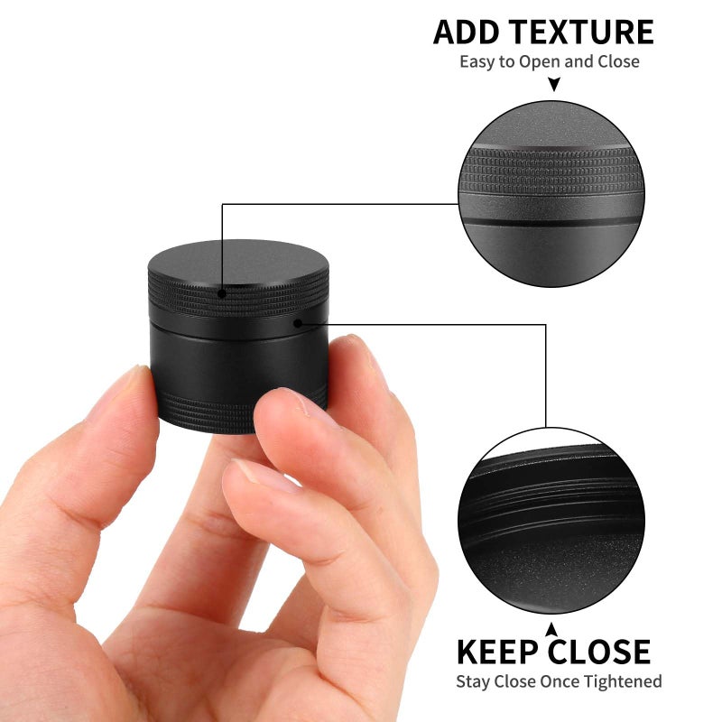 SOBAHIDO Small Daily Pill Box - Portable Waterproof Metal Pill Case for Pocket or Purse Aluminium Alloy Round Travel Pill Container Medicine Vitamin Organizer Unique Gift - Image 3