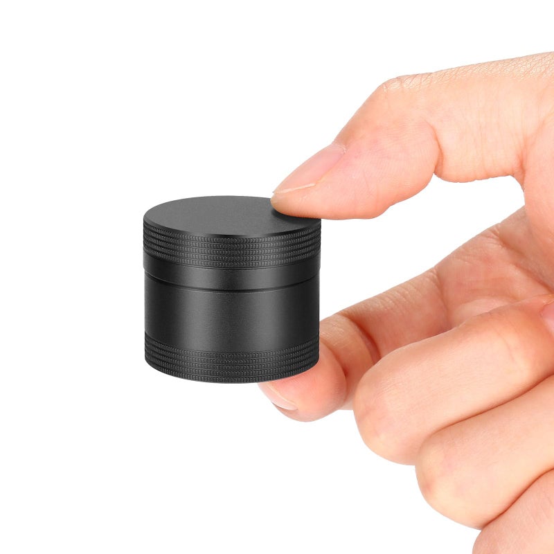 SOBAHIDO Small Daily Pill Box - Portable Waterproof Metal Pill Case for Pocket or Purse Aluminium Alloy Round Travel Pill Container Medicine Vitamin Organizer Unique Gift - Image 1