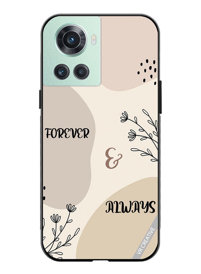 VR CREATIVE Protective Case Cover For OnePlus 10R Forever And Always Design Multicolour - Image 1