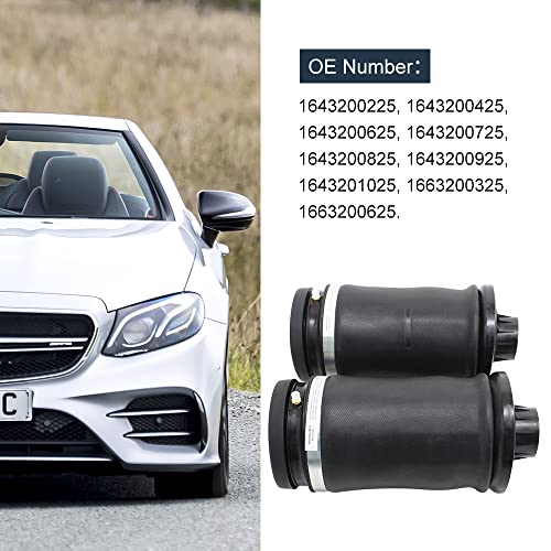 AIRSUSFAT Rear Air Suspension Spring Bags for Mercedes-Benz W164 X164 W166 GL450 GL550 GL550 GL320 ML320 ML350 ML450 ML450 ML500 ML550 1643200925, 1643201025 2 Pcs Rear Right Left - Image 2
