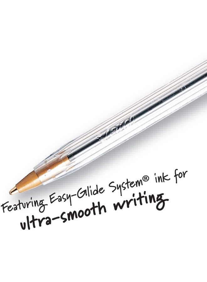 بيك أقلام حبر جاف سوداء فائقة النعومة من BIC Cristal، رأس متوسط موثوق (1.0 مم)، عبوة من 12 قلمًا - Image 5