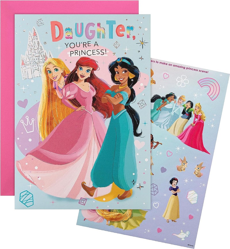 Hallmark Disney Princess Daughter You're A Princess Happy Birthday Greeting Card (12 x 16.7 cm)