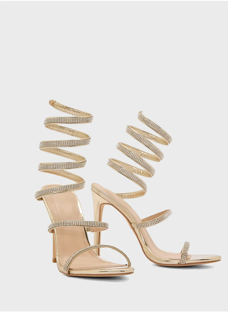Truffle Wrap Aroun Stiletto High Heel Sandal