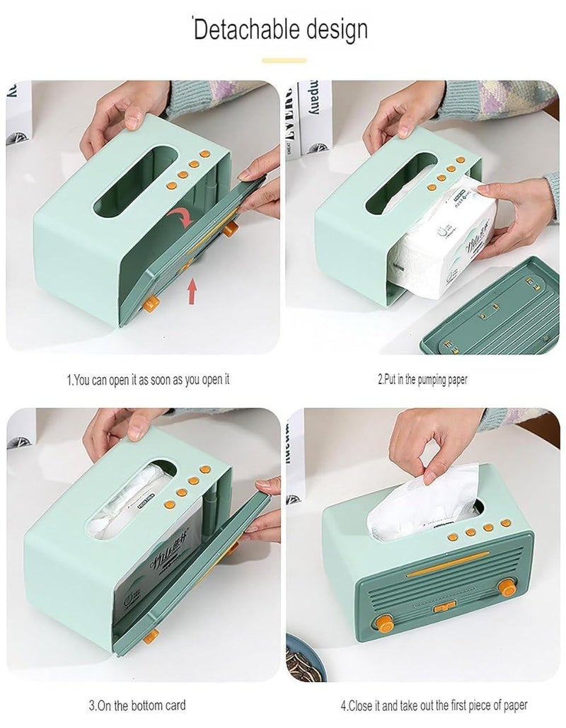 Foniros Retro Style Plastic Tissue Box Holder, Super Technology Makes The Surface Smooth - Image 4