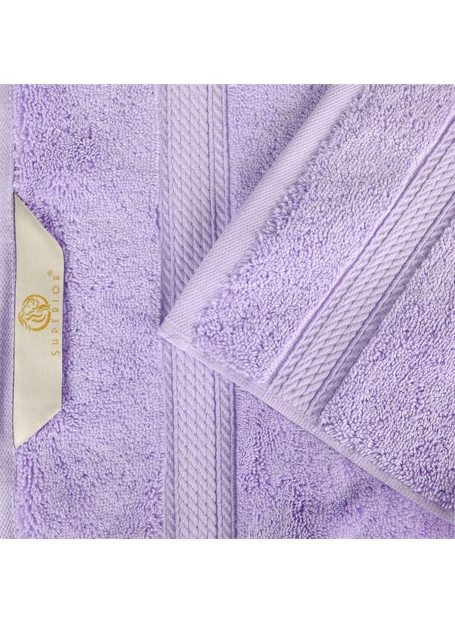 Superior Egyptian Cotton 2-Piece Solid Bath Sheet Set, Bath Sheet 34” x 68”, 800 GSM, 2-Pieces, Purple 