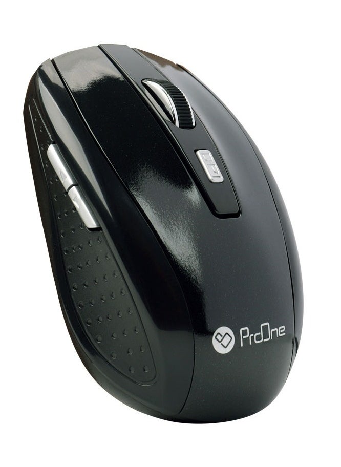 ProOne - ProOne PMW50 Wireless Mouse - 2.4 GHz, Adjustable DPI 800/1200/1600, USB Receiver, 2 AAA Batteries Included, Power Saving, Forward & Backward Multimedia Keys, Ergonomic Design for Desktop & Laptop - Image 1