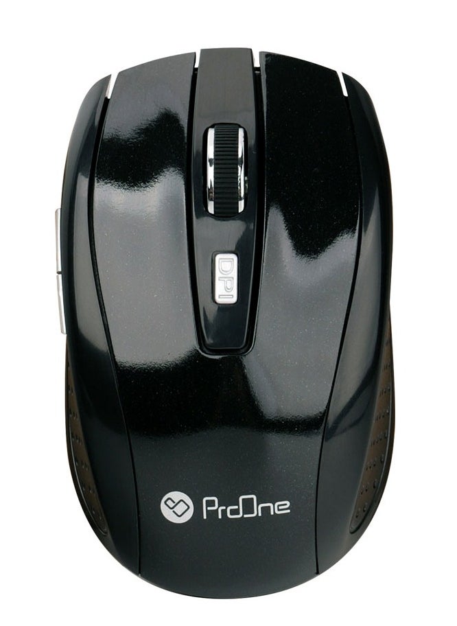 ProOne - ProOne PMW50 Wireless Mouse - 2.4 GHz, Adjustable DPI 800/1200/1600, USB Receiver, 2 AAA Batteries Included, Power Saving, Forward & Backward Multimedia Keys, Ergonomic Design for Desktop & Laptop - Image 1