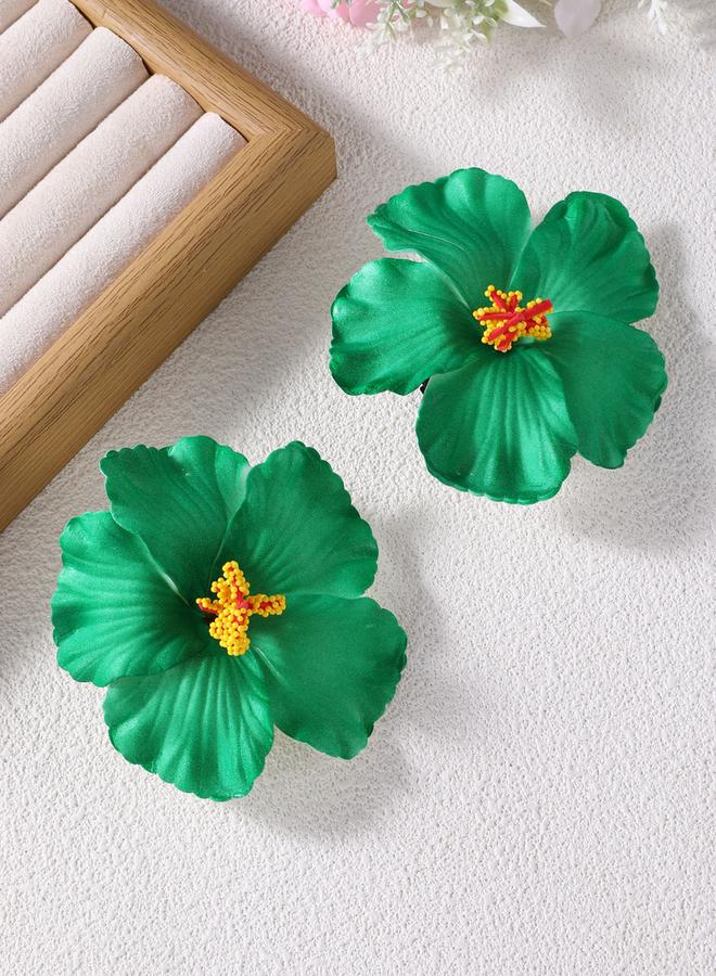 تايك تو أقراط بشكل زهرة ثلاثية الأبعاد - Image 1