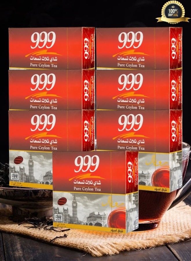 999 7 Pieces 999 Pure Ceylon Tea 100 x 2g - Image 2