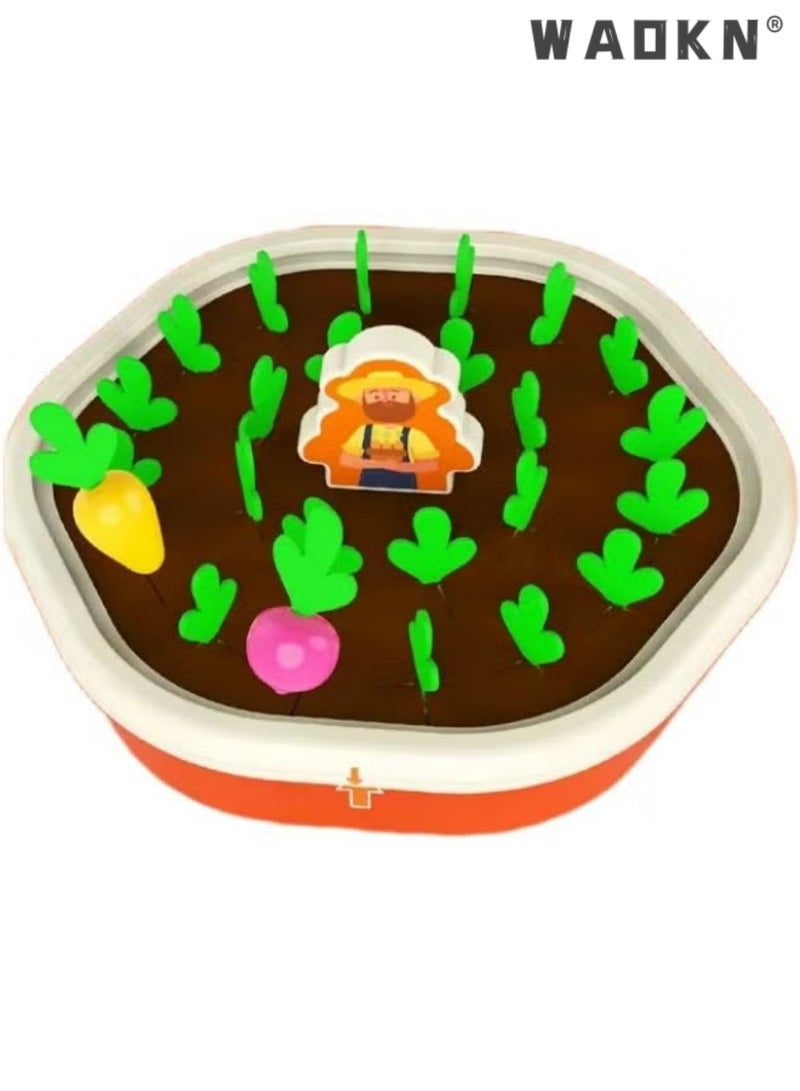 أطفال التعليم المبكر متعة سحب الفجل ألعاب تعليمية لزراعة الأطفال التدريب العملي على ممارسة القدرة الطفل اليد والعين التنسيق