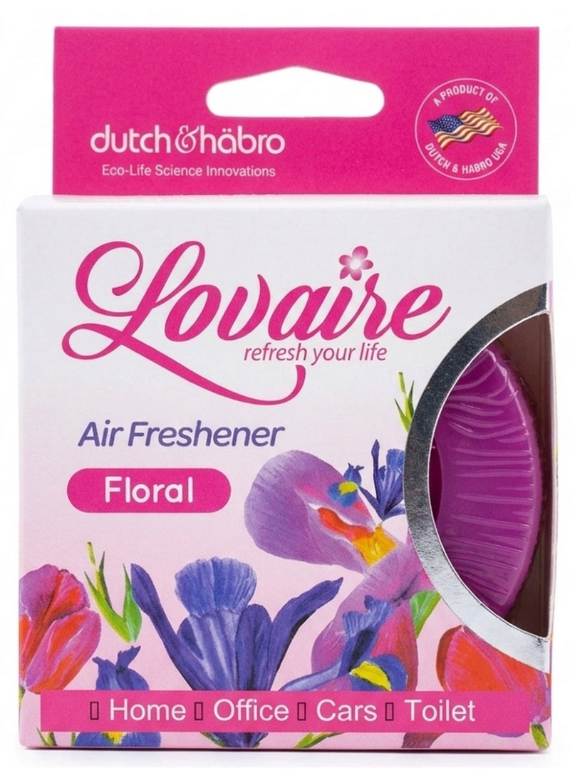 Dutch & Habro Lovaire Floral Airfreshener For Use In Homes Offices Cars & Toilets 25G - Image 1