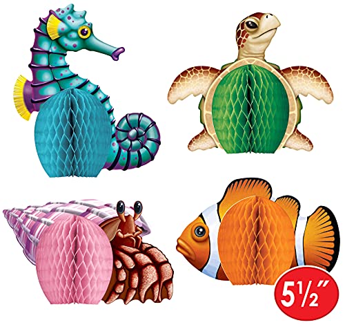 Beistle Sea Creatures Honeycomb Party Decorations - Pack of 3 - Image 3