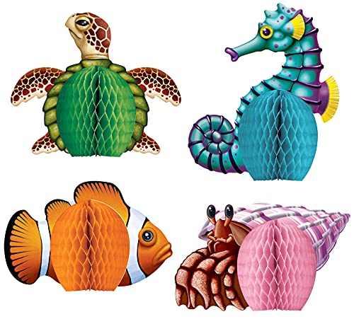 Beistle Sea Creatures Honeycomb Party Decorations - Pack of 3 - Image 4
