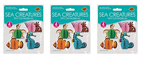 Beistle Sea Creatures Honeycomb Party Decorations - Pack of 3 - Image 2