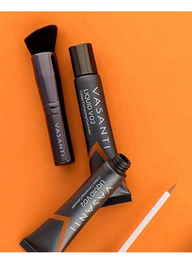 Vasanti Cosmetics مصحح لون تحت العين Liquid Vo2 وكونسيلر من Vasanti لدرجات البشرة المتوسطة إلى الداكنة خالٍ من البارابين خالٍ من الجلوتين اظهري بمظهر أصغر سنًا مع هذا المخفي للهالات السوداء  - Image 3